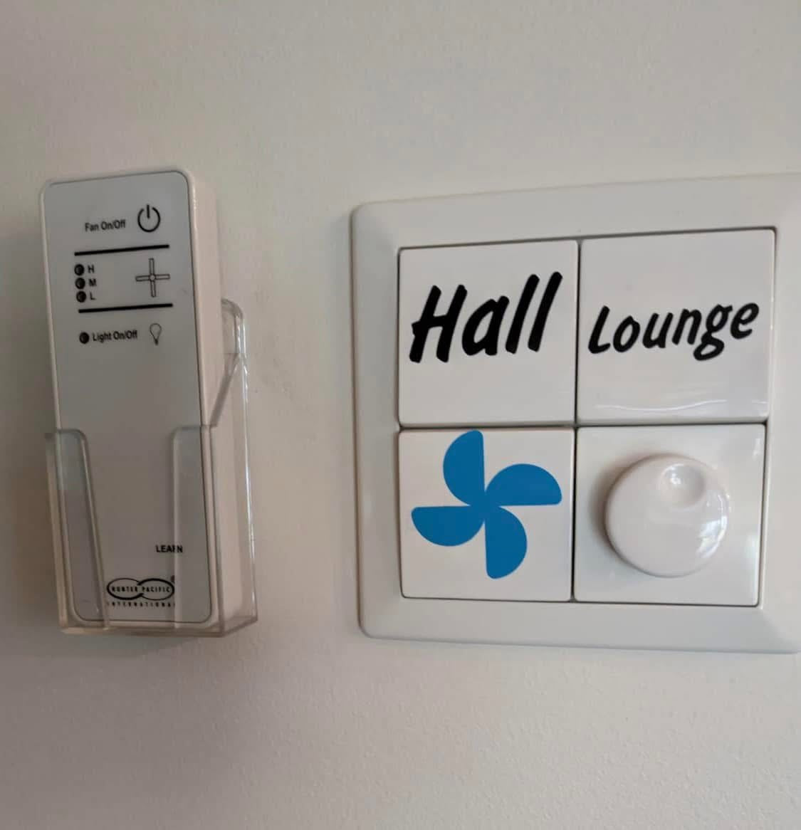 Light switch stickers