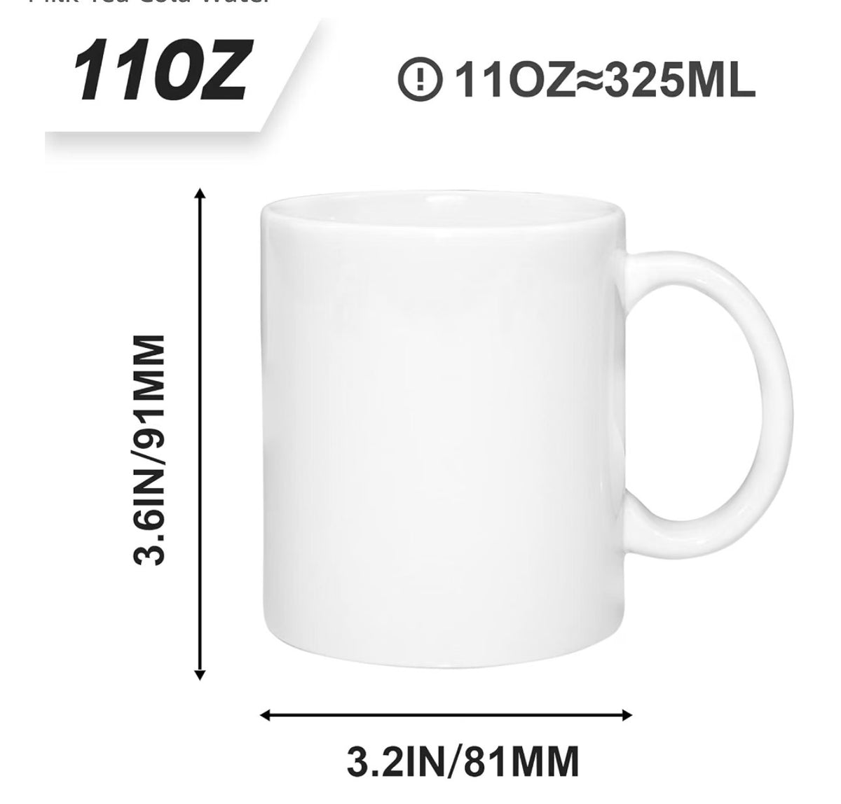 Personalised White mug with design