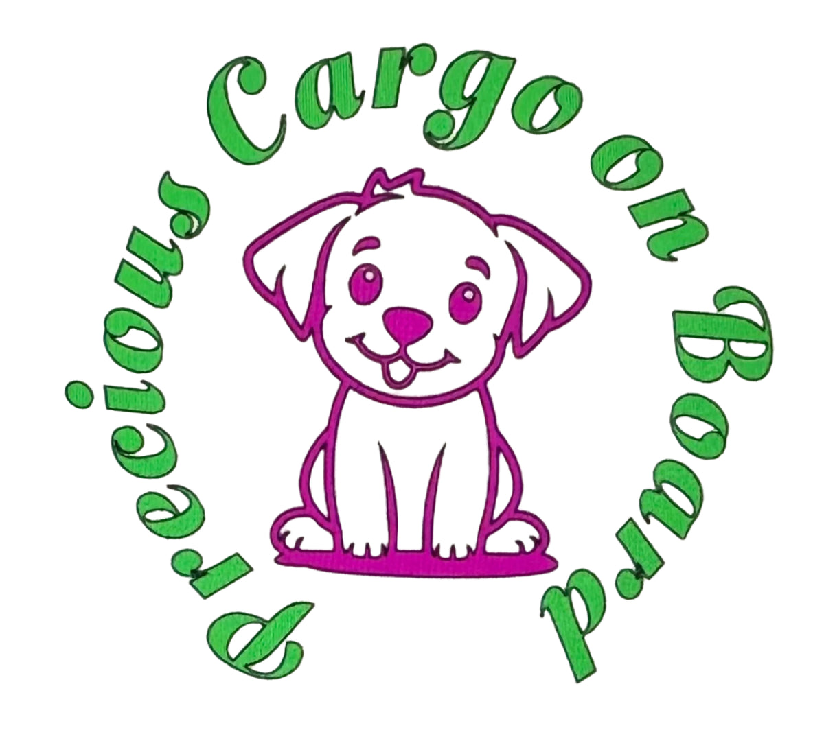 Precious Cargo on Board fury child Girl