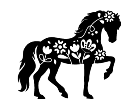 Floral horse